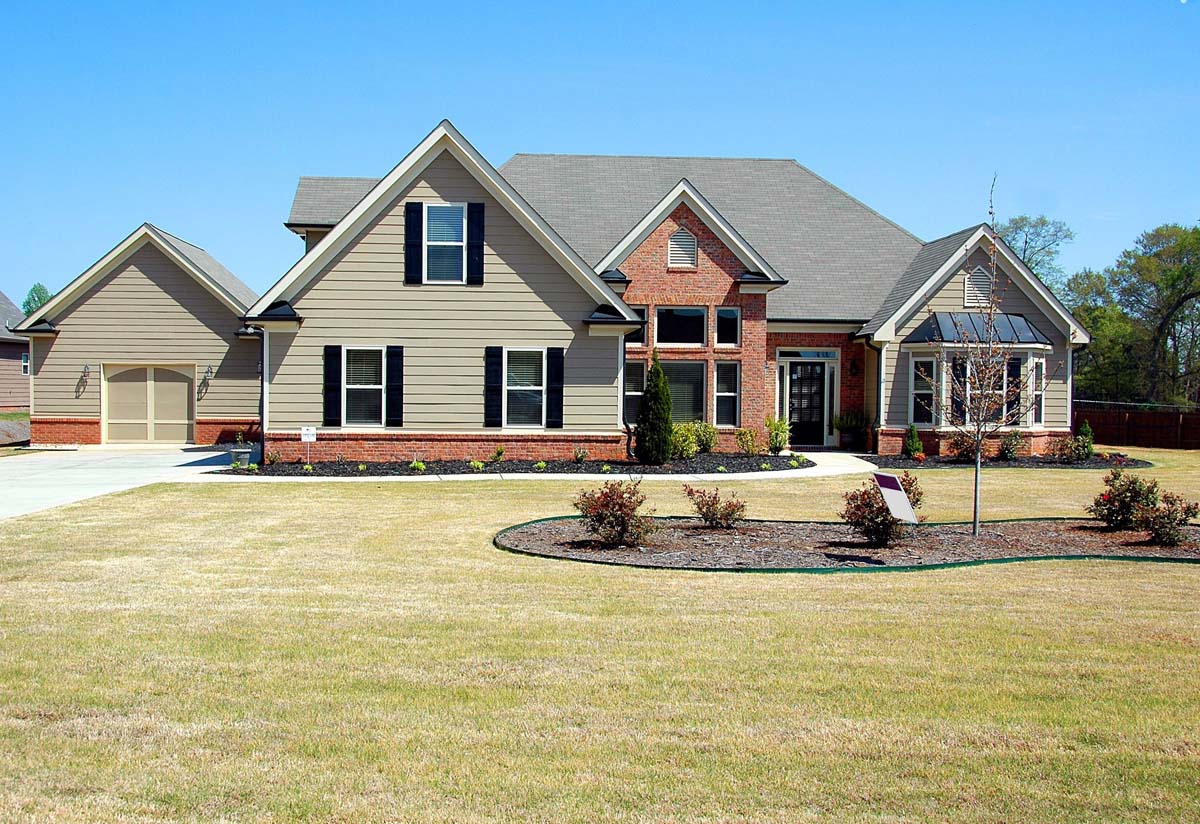 Brick-and-tan home that has built equity over time