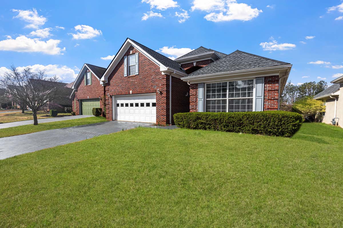 Traditional red brick home